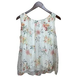 Tendenze Made in Italy Floral Sleeveless Blouse S‎